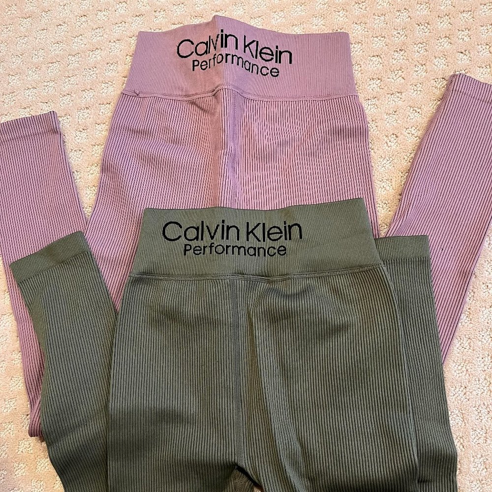 Calvin Klein Performance Ribbed Tights XS  2 pairs for $30 or $17 for one